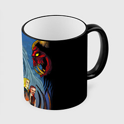 Кружка 3D Dethklok: Heroes, цвет: 3D-черный кант