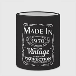 Кружка 3D Сделано в 1970, цвет: 3D-черный кант — фото 2