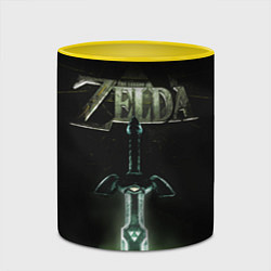Кружка 3D The Legend of Zelda, цвет: 3D-белый + желтый — фото 2