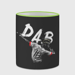 Кружка 3D Paul Pogba: Dab, цвет: 3D-светло-зеленый кант — фото 2