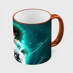 Кружка 3D Моя геройская академия, цвет: 3D-оранжевый кант