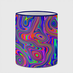 Кружка 3D Цветная текстура 5, цвет: 3D-синий кант — фото 2