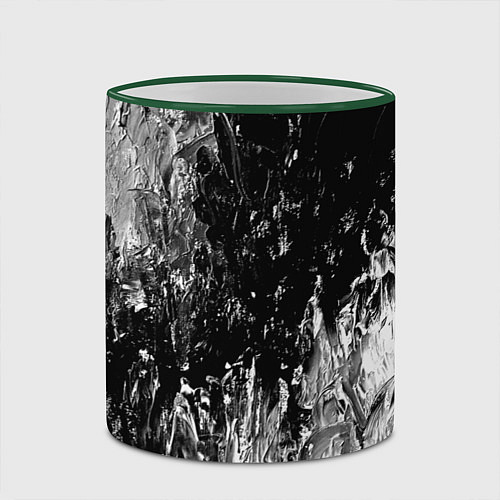 Кружка цветная GRAY&BLACK / 3D-Зеленый кант – фото 2