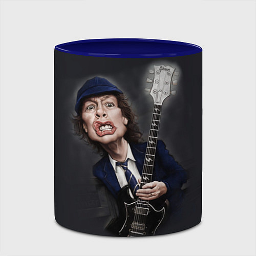 Кружка цветная AC/DC: Guitarist / 3D-Белый + синий – фото 2