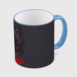 Кружка 3D Metal Gear Solid, цвет: 3D-небесно-голубой кант