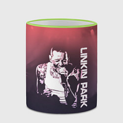 Кружка 3D Linkin Park Честер, цвет: 3D-светло-зеленый кант — фото 2