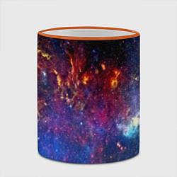 Кружка 3D Космос, цвет: 3D-оранжевый кант — фото 2