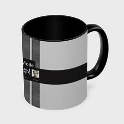 Кружка 3D Группа Depeche Mode, цвет: 3D-белый + черный