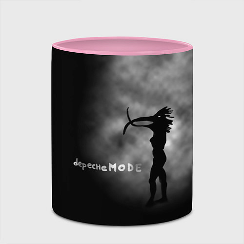 Кружка цветная Depeche Mode / 3D-Белый + розовый – фото 2