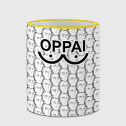 Кружка 3D OPPAI, цвет: 3D-желтый кант — фото 2