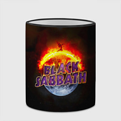 Кружка 3D Black Sabbath земля в огне, цвет: 3D-черный кант — фото 2