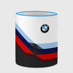 Кружка 3D BMW M SPORT, цвет: 3D-небесно-голубой кант — фото 2