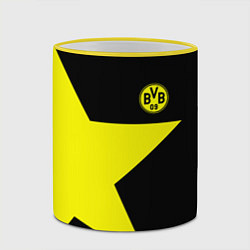 Кружка 3D FC Borussia Dortmund: Star, цвет: 3D-желтый кант — фото 2