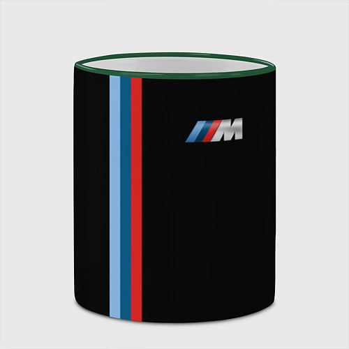 Кружка цветная BMW BLACK COLLECTION БМВ / 3D-Зеленый кант – фото 2