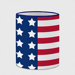 Кружка 3D USA Flag, цвет: 3D-синий кант — фото 2