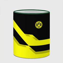 Кружка 3D BVB FC: Yellow style, цвет: 3D-зеленый кант — фото 2