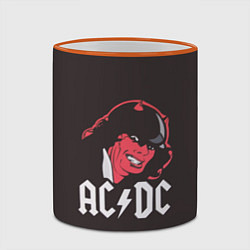 Кружка 3D AC/DC Devil, цвет: 3D-оранжевый кант — фото 2