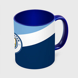 Кружка 3D FC Manchester City: Colors, цвет: 3D-белый + синий