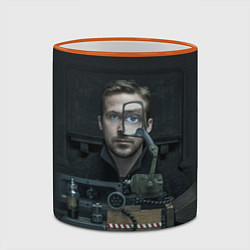 Кружка 3D BR 2049: Cyberpunk, цвет: 3D-оранжевый кант — фото 2