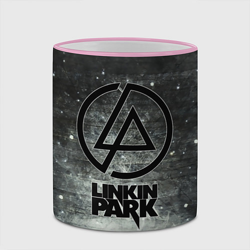 Кружка цветная Linkin Park: Wall / 3D-Розовый кант – фото 2