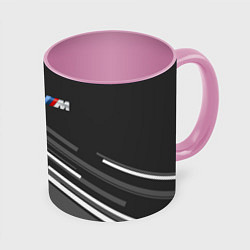 Кружка 3D BMW: Sport Line, цвет: 3D-белый + розовый
