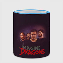 Кружка 3D Группа Imagine Dragons, цвет: 3D-небесно-голубой кант — фото 2