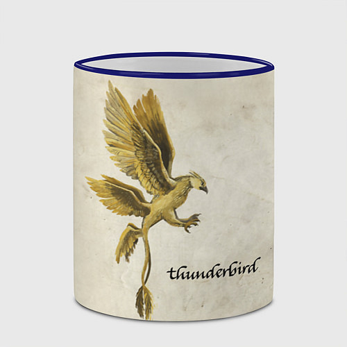 Кружка цветная Thunderbird / 3D-Синий кант – фото 2