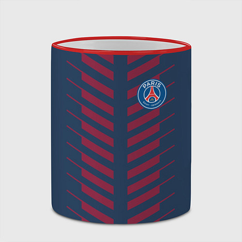 Кружка цветная FC PSG: Creative / 3D-Красный кант – фото 2