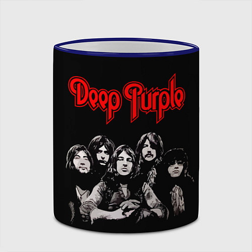 Кружка цветная Deep Purple / 3D-Синий кант – фото 2