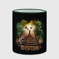 Кружка 3D Led Zeppelin: Way to Heaven, цвет: 3D-зеленый кант — фото 2