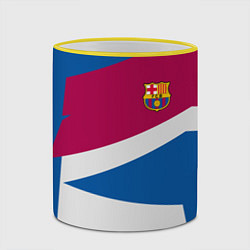 Кружка 3D FC Barcelona: Sport Geometry, цвет: 3D-желтый кант — фото 2