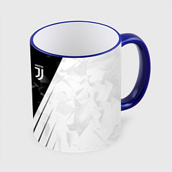 Кружка 3D FC Juventus: Abstract, цвет: 3D-синий кант