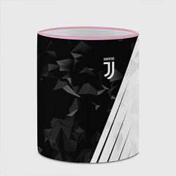 Кружка 3D FC Juventus: Abstract, цвет: 3D-розовый кант — фото 2