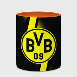 Кружка 3D FC Borussia Dortmund: Storm, цвет: 3D-белый + оранжевый — фото 2