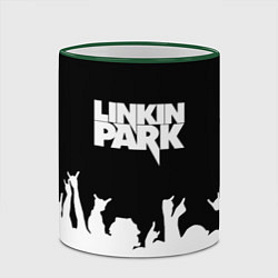 Кружка 3D Linkin Park: Black Rock, цвет: 3D-зеленый кант — фото 2