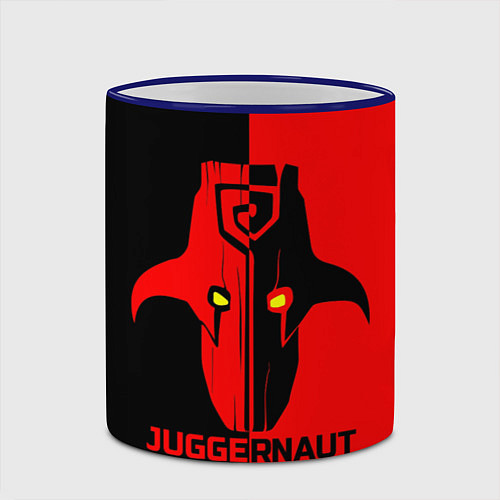 Кружка цветная Juggernaut Blood / 3D-Синий кант – фото 2
