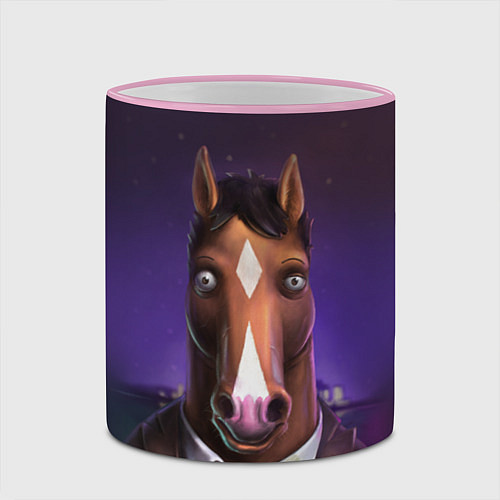 Кружка цветная BoJack / 3D-Розовый кант – фото 2