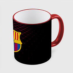Кружка 3D FC Barcelona Lines, цвет: 3D-красный кант