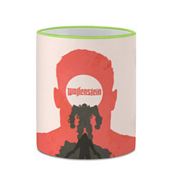 Кружка 3D Wolfenstein Shadows, цвет: 3D-светло-зеленый кант — фото 2