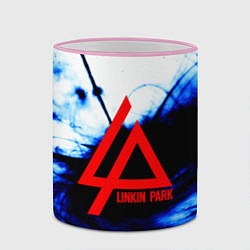 Кружка 3D Linkin Park blue smoke, цвет: 3D-розовый кант — фото 2