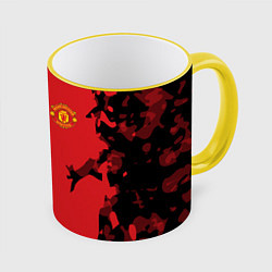 Кружка 3D FC Manchester United: Red Original, цвет: 3D-желтый кант