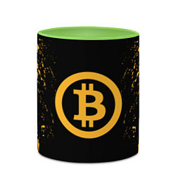 Кружка 3D Bitcoin Master, цвет: 3D-белый + светло-зеленый — фото 2