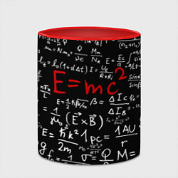 Кружка 3D E=mc2, цвет: 3D-белый + красный — фото 2
