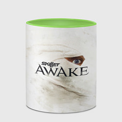 Кружка 3D Skillet: Awake, цвет: 3D-белый + светло-зеленый — фото 2