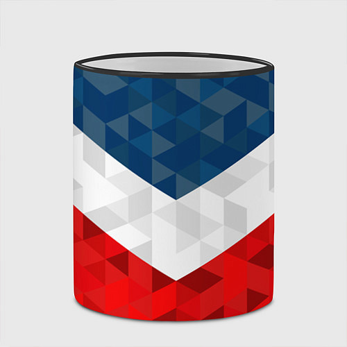 Кружка цветная Форма России / 3D-Черный кант – фото 2