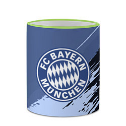 Кружка 3D FC Bayern Munchen: Abstract style, цвет: 3D-светло-зеленый кант — фото 2