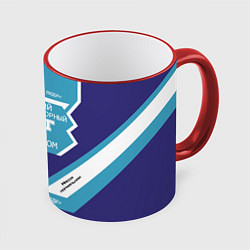 Кружка 3D Олег сладкий, цвет: 3D-красный кант