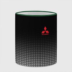 Кружка 3D MITSUBISHI SPORT, цвет: 3D-зеленый кант — фото 2