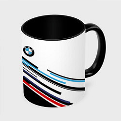 Кружка 3D BMW BRAND COLOR БМВ, цвет: 3D-белый + черный