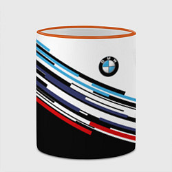 Кружка 3D BMW BRAND COLOR БМВ, цвет: 3D-оранжевый кант — фото 2